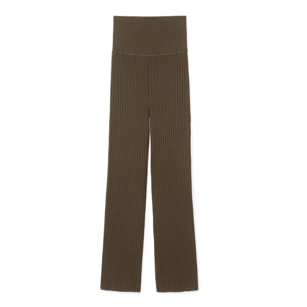 M.M. Lafleur medium the Finley stretch pant ribbed jardigan kint olive brown